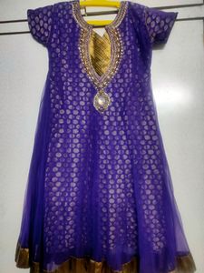 Dark Lavender Net Dress