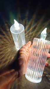Candle shaped battery lamp