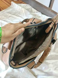 Studded Faux Leather Tote Bag