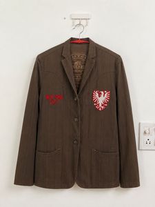 Brown Hippie Blazer with New York City Patch