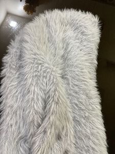 Soft Grey Faux Fur Jacket