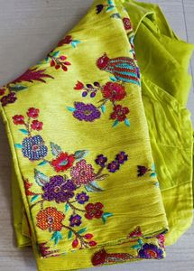 Full Stitched Collar Neck Blouse With 3/4th Hands