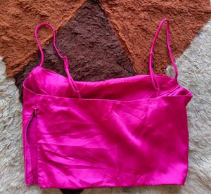 H&amp;M Satin Corset Top