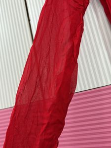red georgette kurta