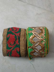 Embroidered Trim Saree And Dupatta Lace