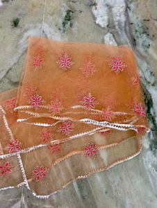 Peachy Embroidered Lehenga Choli Set