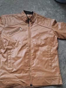 Zara Brown Faux Leather Jacket