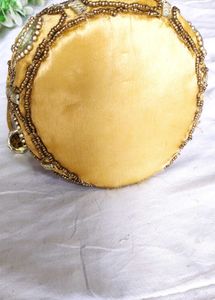 Vintage Beaded Mirror Pouch