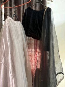 Ethnic Skirt, Top &amp; Dupatta Set