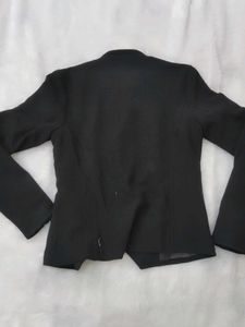 Black Asymmetrical Zip Jacket