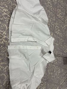 women’s White Casual cropped Shirt