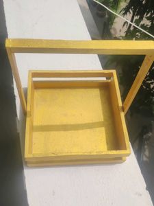 Wooden Decorative Crate Basket