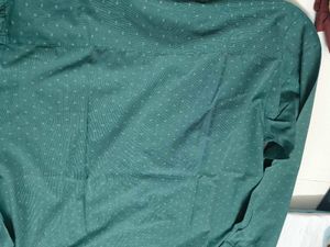Men's Green Dotted Casual Shirt