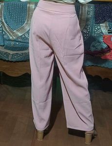 New Beautiful Pink Wide-Leg Pant