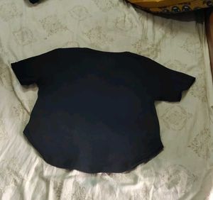 Black Button-Up Top