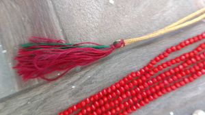Stunning Red Beaded Necklace Set