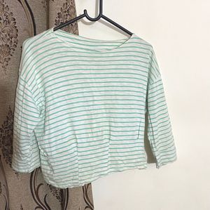 Green Crop Top