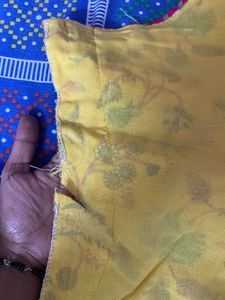 Yellow Floral Print Sharara Suit