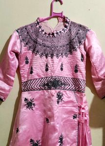 Pink Embroidered Kurta Set