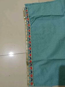 Turquoise Kurta with Elephant Embroidery