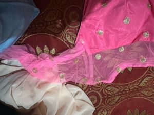 Pink Embroidered Ethnic Skirt