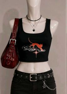 Black Cat Graphic Tank top