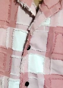 Pink Checkered Crop Top 🌸