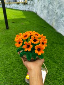 Handmade Orange Flower Arrangement
