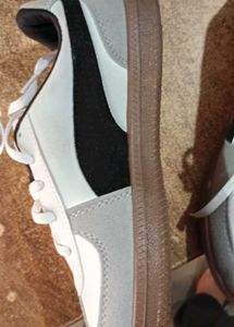 Stylish White &amp; Grey Sneakers
