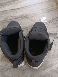 Cute Dark Grey Colour Platform Sneakers For Women