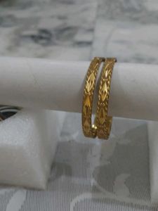 Set of 2 Golden Bangles / Kada