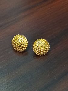 Sparkling Gold Stud Earrings