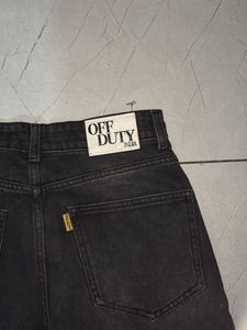 Black off duty Wide Leg Jeans