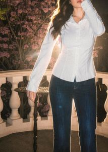 Classic Striped Button-Up Fitted Shirt