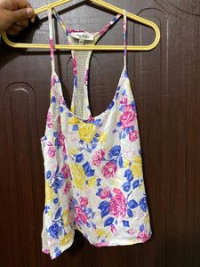 Floral Tank Top& long shirt