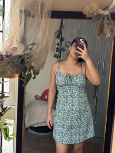 Cute Floral Smocked Mini Dress
