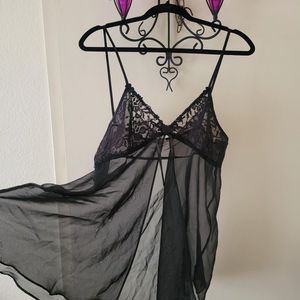 Black Lace Babydoll Lingerie