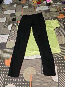 Lime Print T-Shirt pants set
