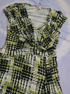 Stylish Printed Wrap Dress