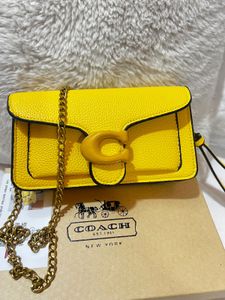 Coach Vibrant Yellow Crossbody Bag