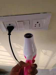 Pink &amp; White Hair Dryer