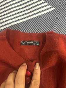 Red  sweater