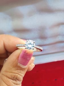 925 Silver Ring With Hallmark  For Womens