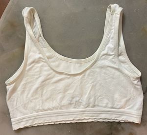 Comfortable White Sports Bra