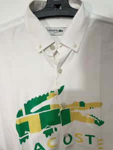 New Lacoste Slim Fit Men's White Shirt