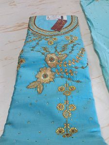 Unstitched Elegant Embroidered Kurta Set