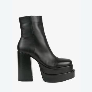Chunky Platform Heeled Boots