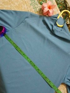 Ribbed Turtleneck Long Sleeve Top