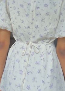 Pinteresty lavender + white midi dress