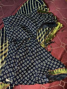 Elegant Navy Blue Saree
